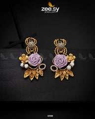 Spider Earrings Purple - Zeesy Jewellery