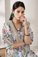 Luxe Noir by Madiha Gohar Stitched Summer Suit-Star Dust