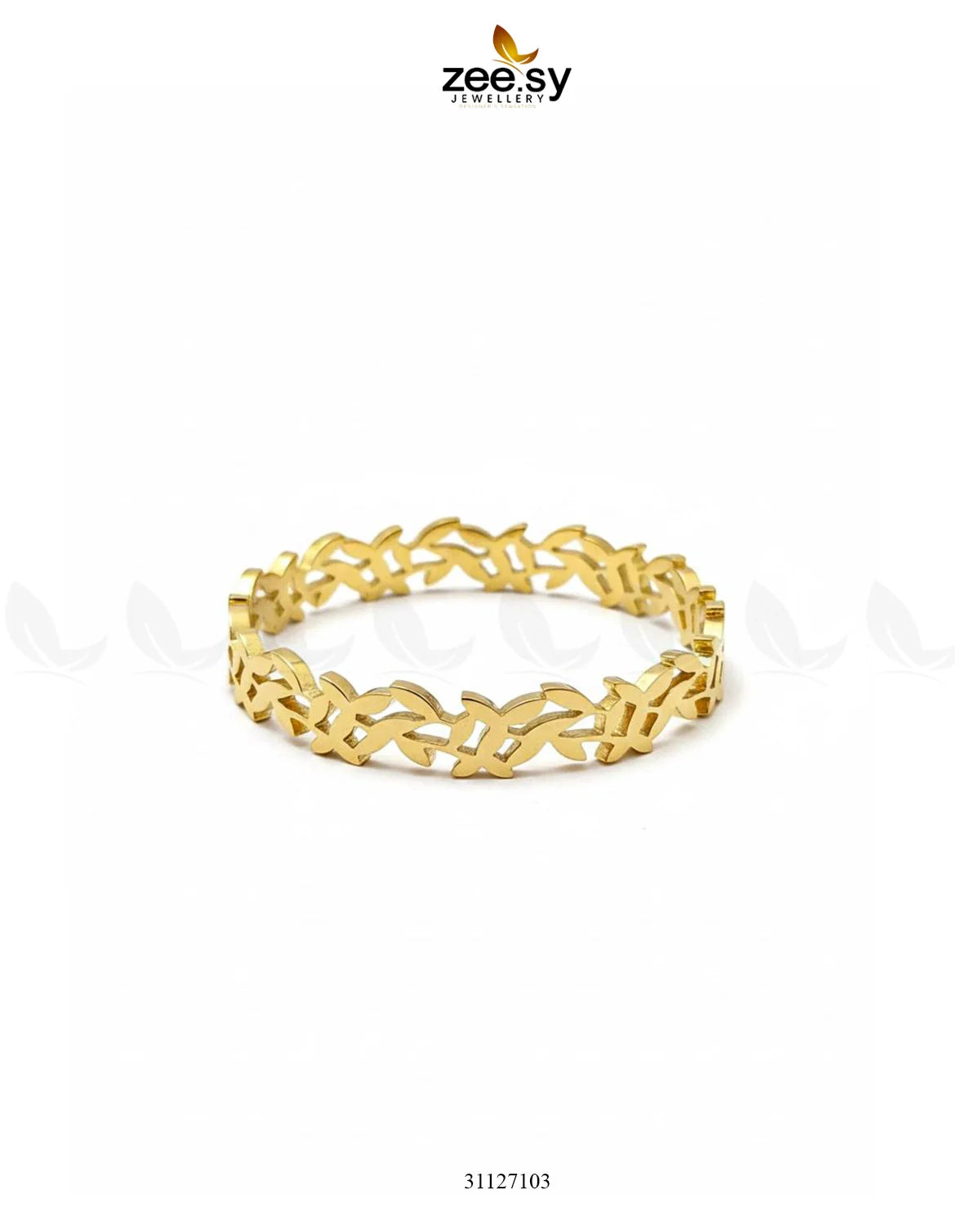 Steeze Leaf Stainless Steel Bracelet - Zeesy Jewellery