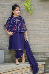 Shop stitched 3 piece chiffon collection 2026 for kids. Elegant, lightweight dresses with breathable fabric and stylish designs