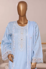 Khombi Stitched 3 Piece Casual Pret Cotton Collection'2025-Swarovski-OW-02 IB