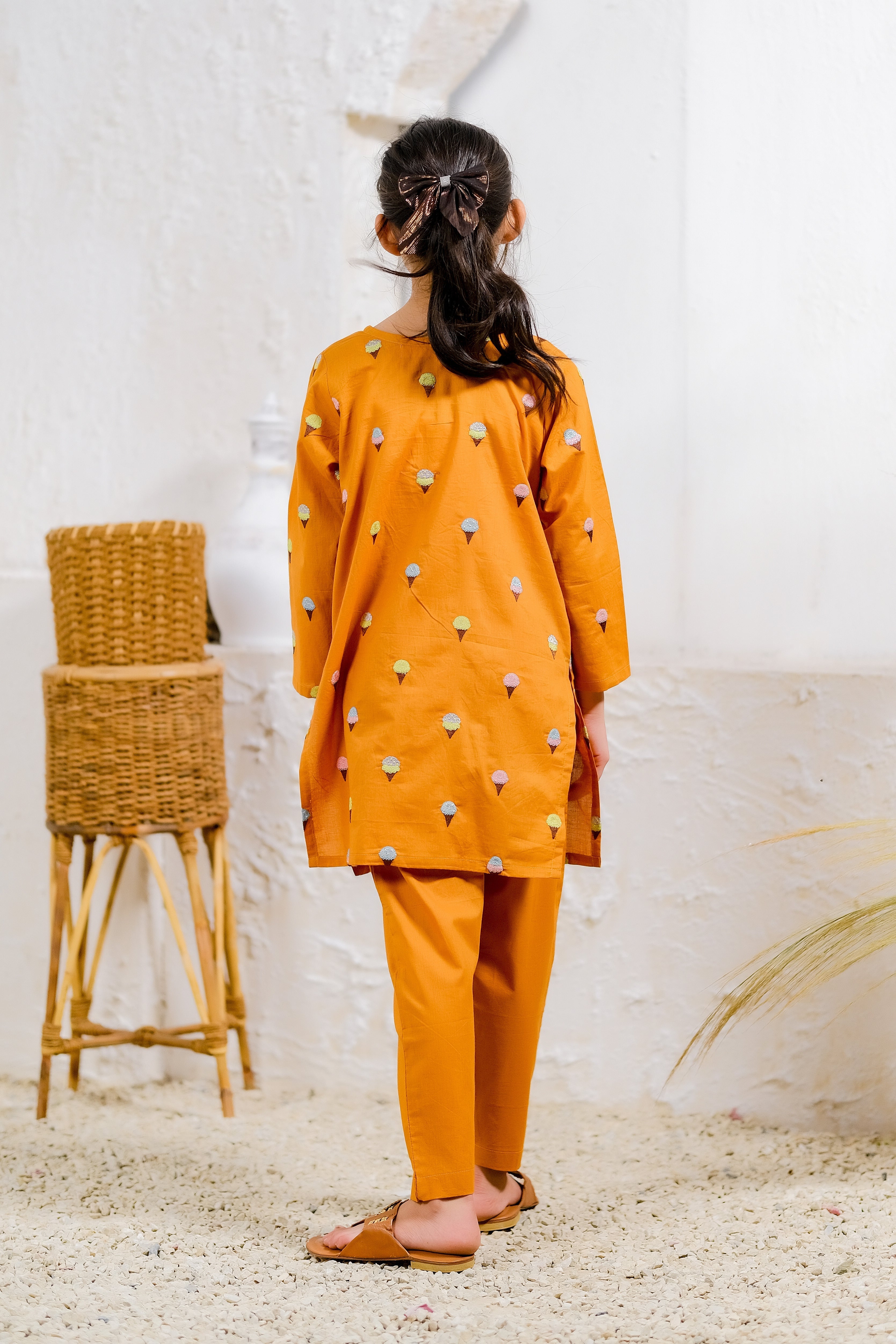 Sprinkles Stitched 2 Piece Summer Co Ord Sets Kids Collection'2025-Sweet Treats - 2pcs - Embroidered
