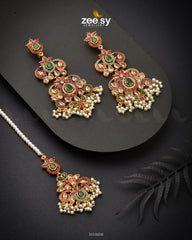 Sylva Earrings Green Multi - Zeesy Jewellery