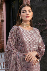 Dastan by Ramsha Unstitched 3 Piece Chiffon Vol-01 Suit-T-104