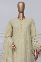 Sada Bahar Stitched 3 Piece Two Tone Chikankari Vol-01 Suit-TCK-L.Lemon