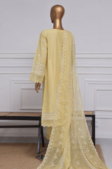Sada Bahar Stitched 3 Piece Two Tone Chikankari Vol-01 Suit-TCK-Lemon