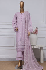 Sada Bahar Stitched 3 Piece Two Tone Chikankari Vol-01 Suit-TCK-Lilac