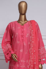 Sada Bahar Stitched 3 Piece Two Tone Chikankari Vol-01 Suit-TCK-Pink