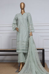 Sada Bahar Stitched 3 Piece Two Tone Chikankari Vol-01 Suit-TCK-Pista