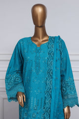 Sada Bahar Stitched 3 Piece Two Tone Chikankari Vol-01 Suit-TCK-Sea Green