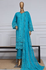 Sada Bahar Stitched 3 Piece Two Tone Chikankari Vol-01 Suit-TCK-Sea Green