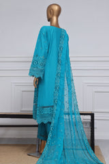 Sada Bahar Stitched 3 Piece Two Tone Chikankari Vol-01 Suit-TCK-Sea Green