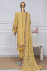 Sada Bahar Stitched 3 Piece Two Tone Chikankari Vol-01 Suit-TCK-Yellow
