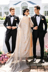 Serendipity by Mushq Unstitched 3 Piece Luxury Wedding Suit-TDL22-01-Isabelle