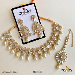 NECKLACE-0909 Golden - Zeesy Jewellery