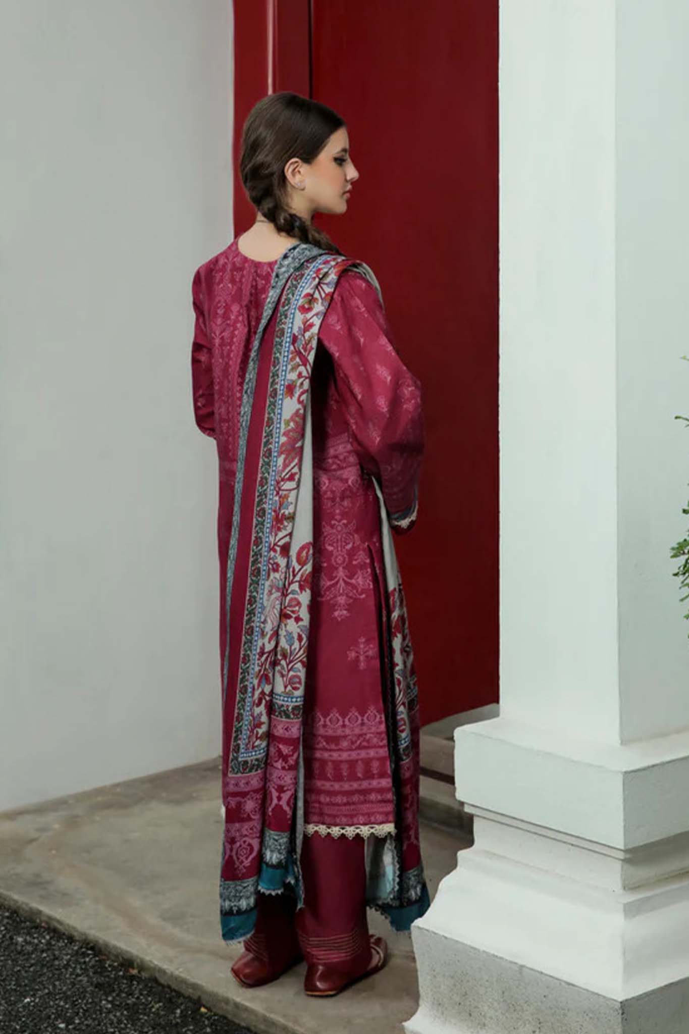 Tassawur by Florent Unstitched 3 Piece Silk Karandi Collection'2022-TFL-07B