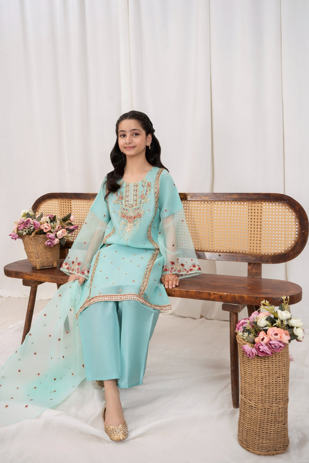 Khayat Stitched 3 Piece Kids Formals Collection'2025 Tidal