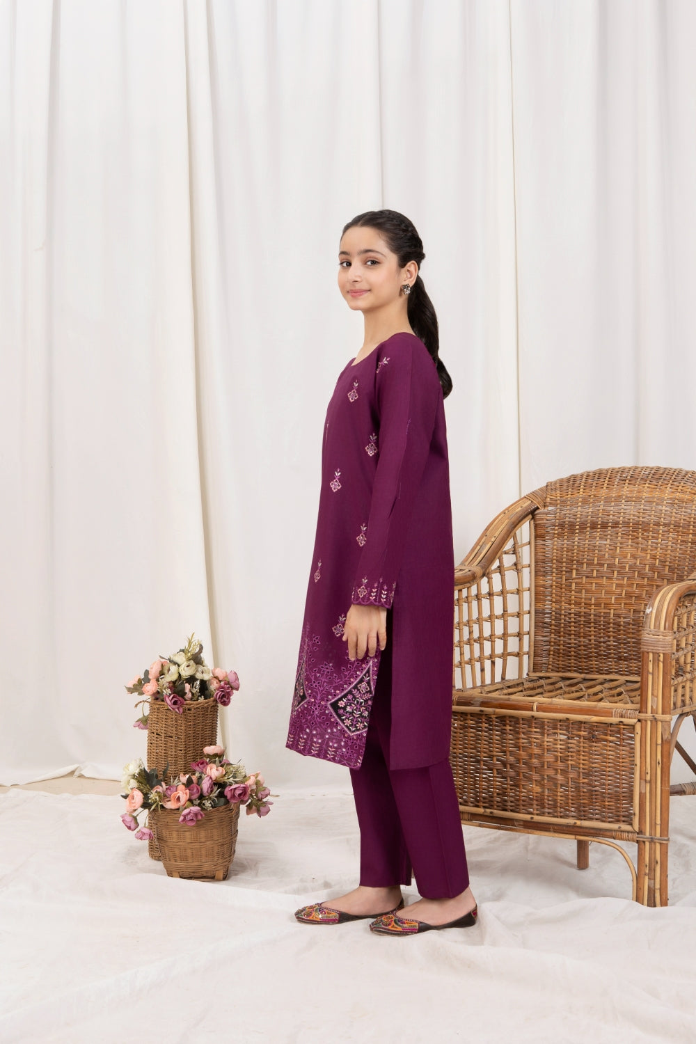 Khayat Stitched 2 Piece Kids Summer Collection'2025 Purpurella