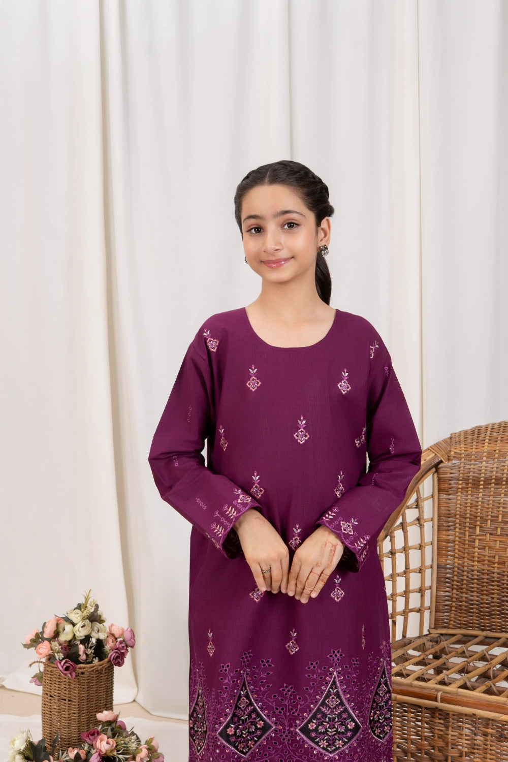 Khayat Stitched 2 Piece Kids Summer Collection'2025 Purpurella