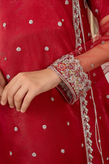 Khayat Stitched Festive Kids Collection'2025-Maroon Angrakha