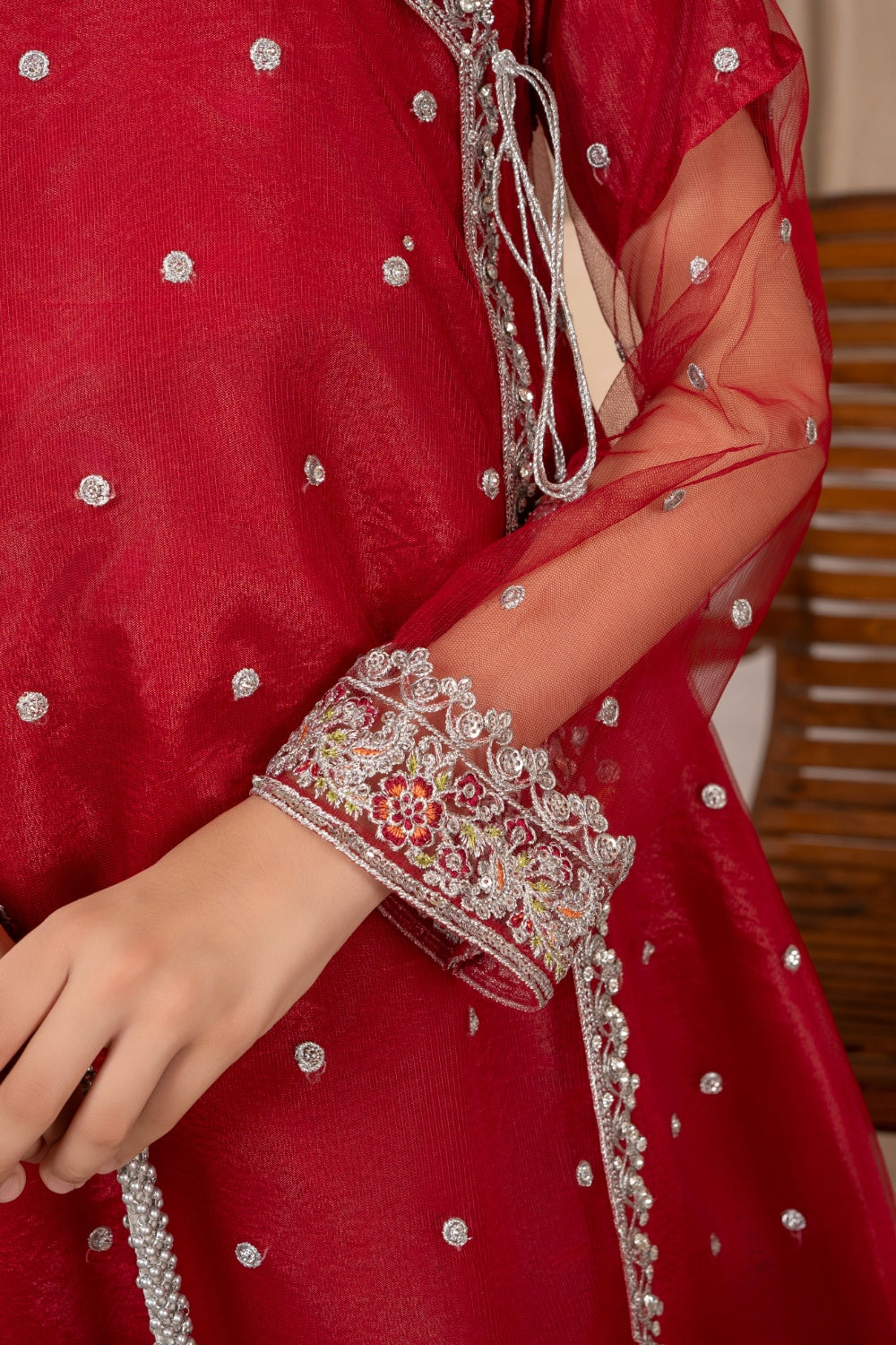 Khayat Stitched Festive Kids Collection'2025-Maroon Angrakha
