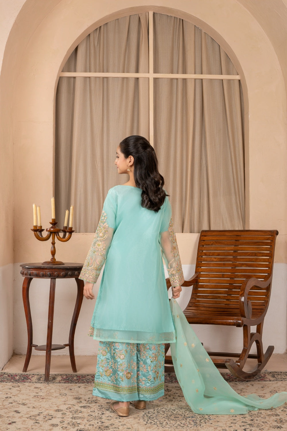 Khayat Stitched Festive Kids Collection'2025-Aquamarine