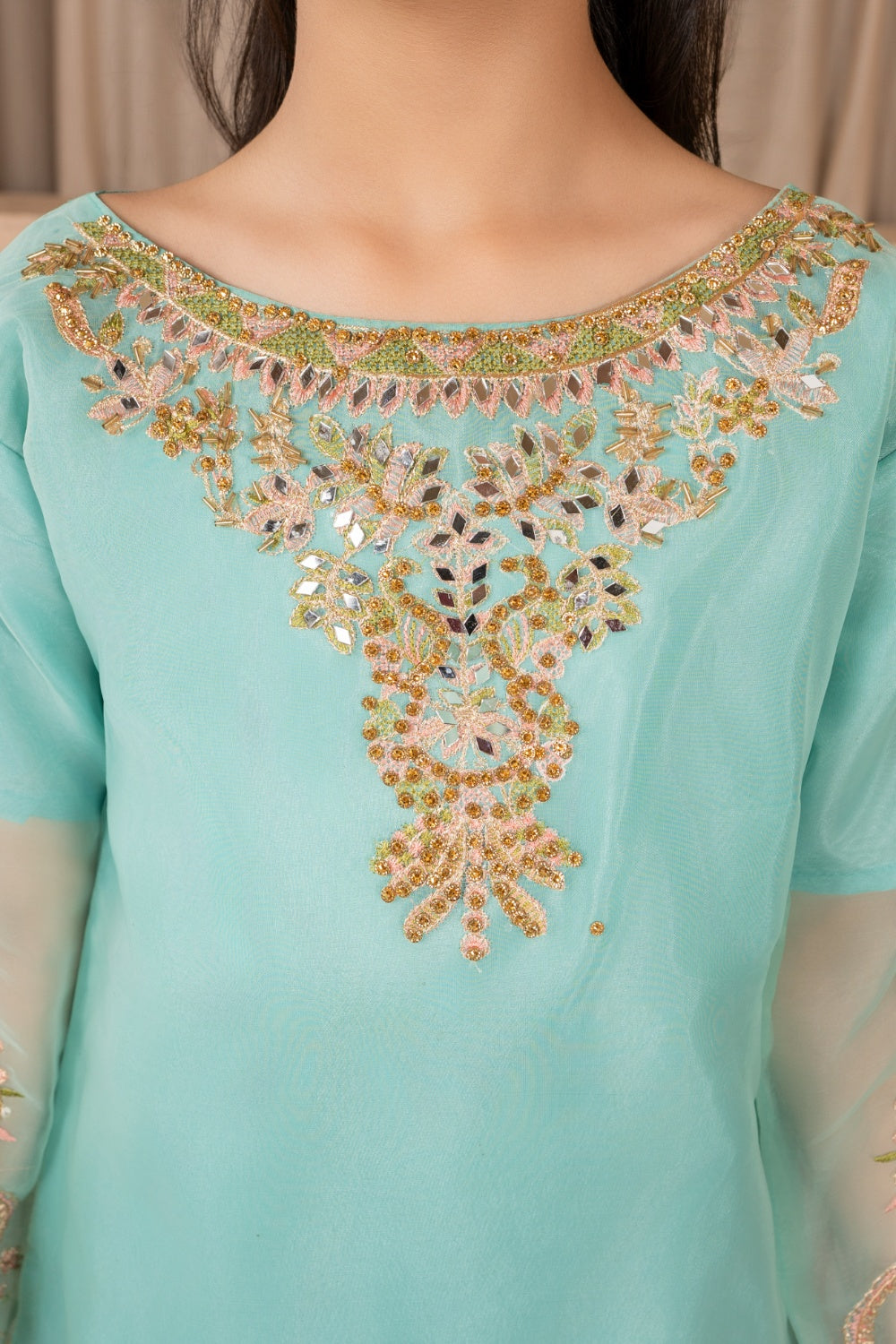 Khayat Stitched Festive Kids Collection'2025-Aquamarine
