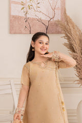 Khayat Stitched 3 Piece Formals Kids Suit-Angrakha