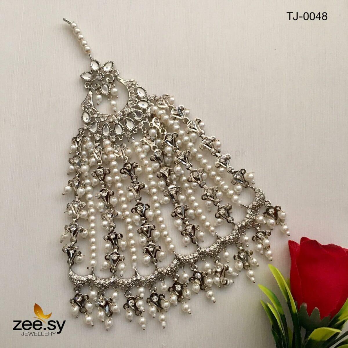 PEACOCK JHUMAR-0048 Silver - Zeesy Jewellery