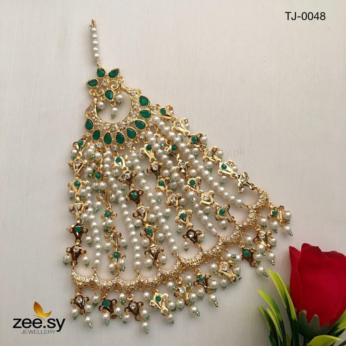 PEACOCK JHUMAR-0048 Green - Zeesy Jewellery