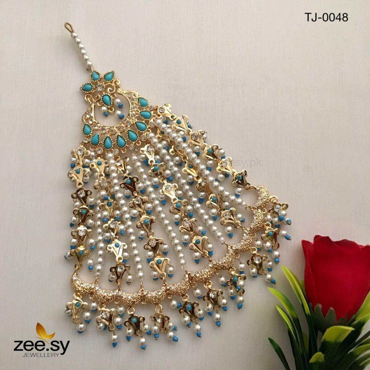 PEACOCK JHUMAR-0048 Feroza - Zeesy Jewellery