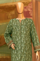 Hz Turkish Jacquard Unstitched 3 Piece Shawl Dyed Yarn Suit-TJS-1148