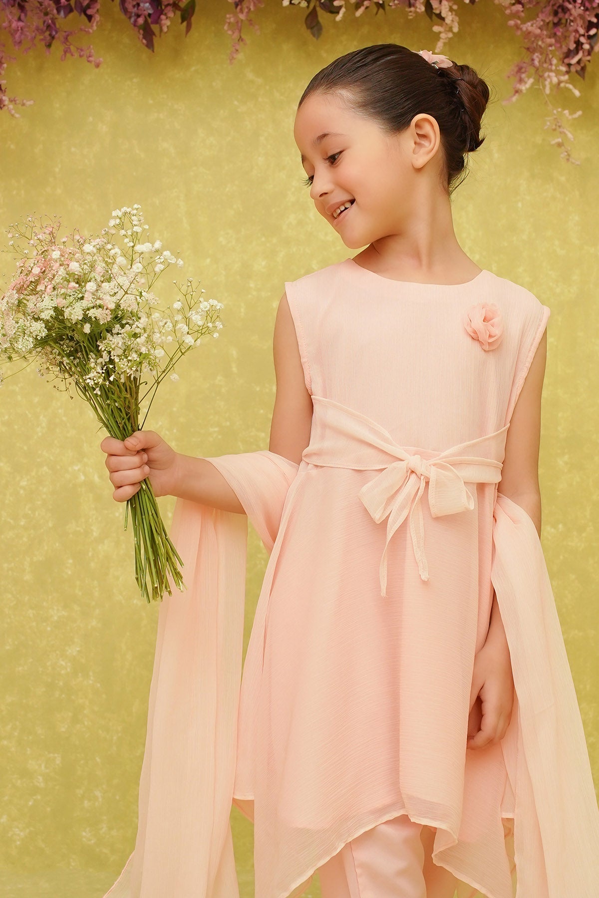 Chiffon Embroidered 3 Pc Suit - Wear Ochre