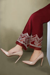 Razmin by Sada Bahar Stitched Trouser Vol-11 Suit-TR-09-Maroon