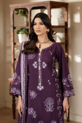 Justuju By Inara Stitched 3 Piece Winter Suit-TARANG DR-08
