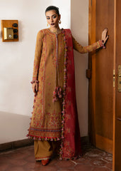 Hussain Rehar Unstitched 3 Piece Karandi A/W Suit-Tawn