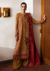 Hussain Rehar Unstitched 3 Piece Karandi A/W Suit-Tawn