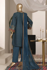 Khombi Stitched 3 Piece Luxury Formals Suit-Rain-Teal