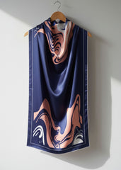 Nairah Summer Stoles Wrap-Midnight Marble