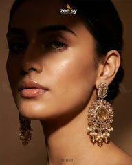 Traditional Gems Pearl Drop Earrings
