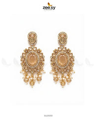Traditional Gems Pearl Drop Earrings