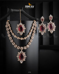 Treasure Necklace Golden Red - Zeesy Jewellery