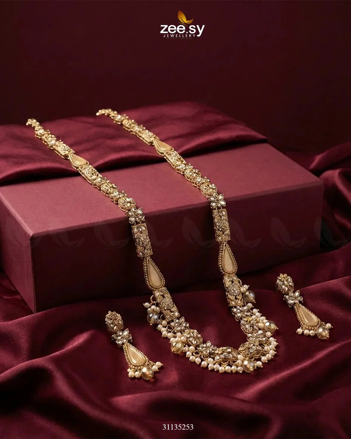 Turkish Floral Malla Necklace Set