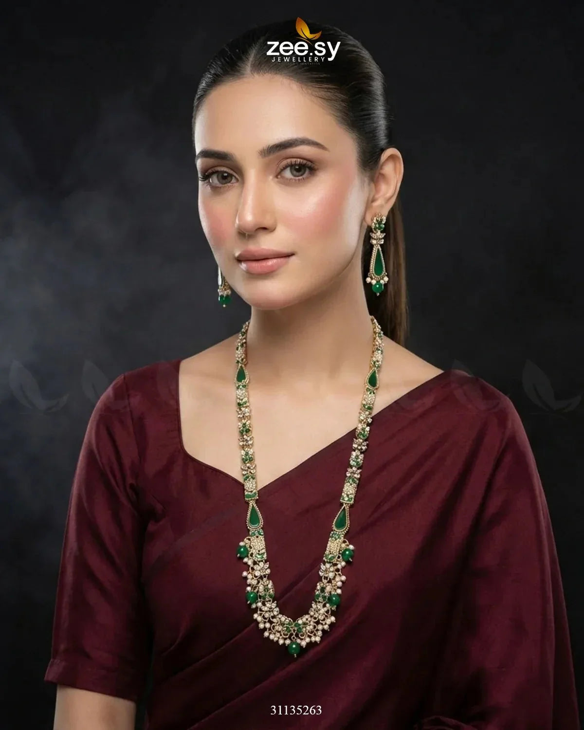 Turkish Floral Malla Necklace Set