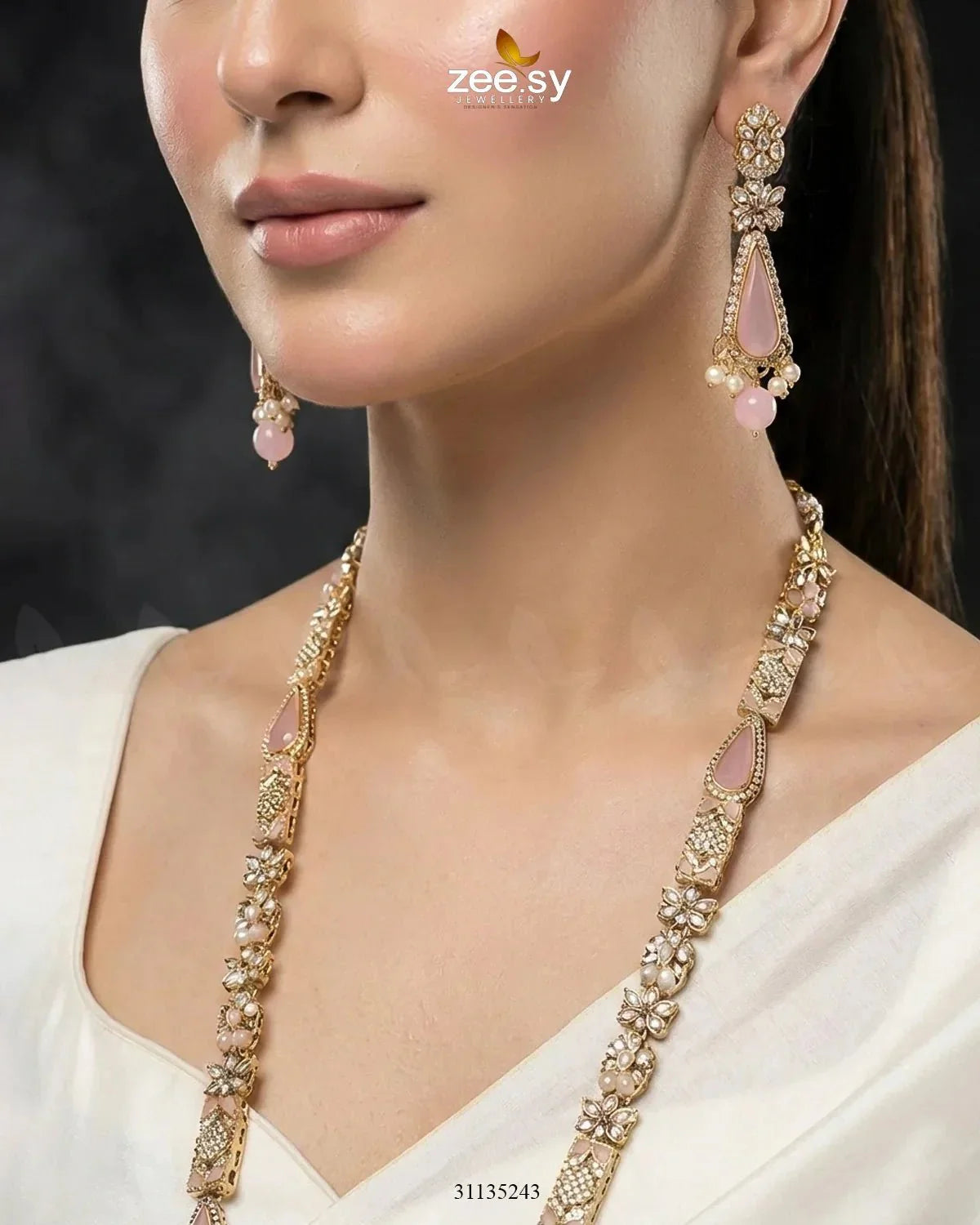 Turkish Floral Malla Necklace Set