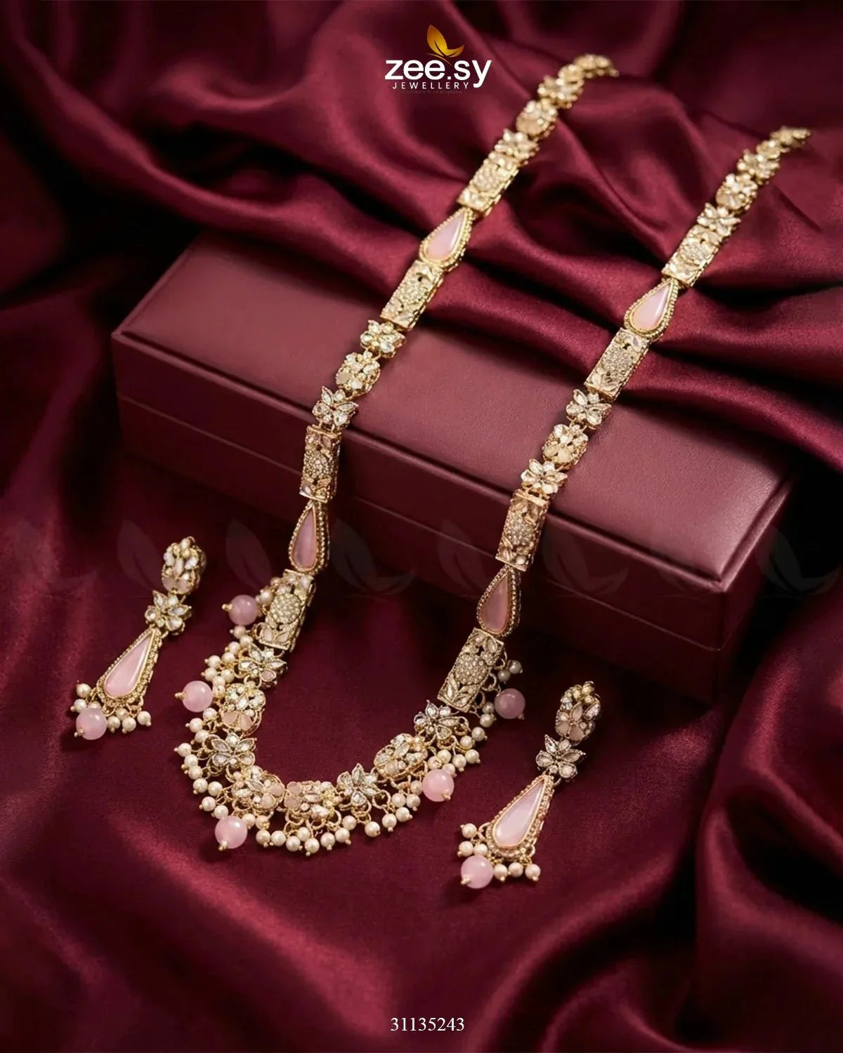 Turkish Floral Malla Necklace Set