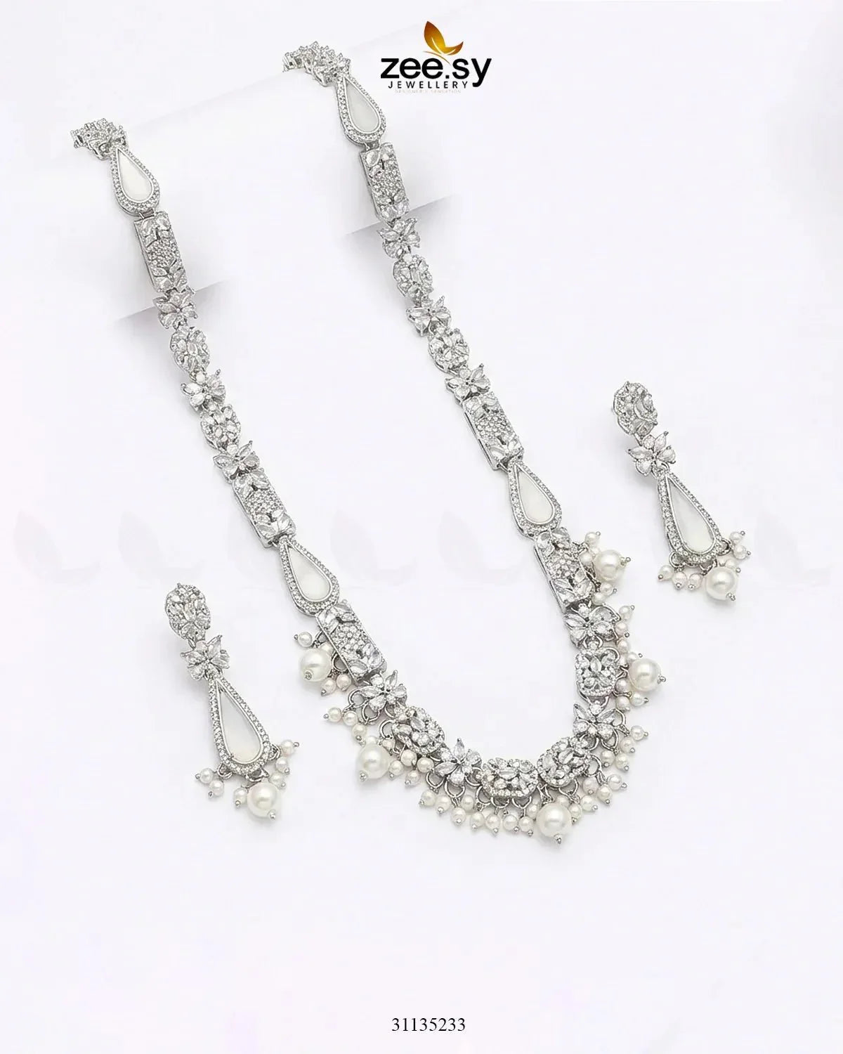 Turkish Floral Malla Necklace Set