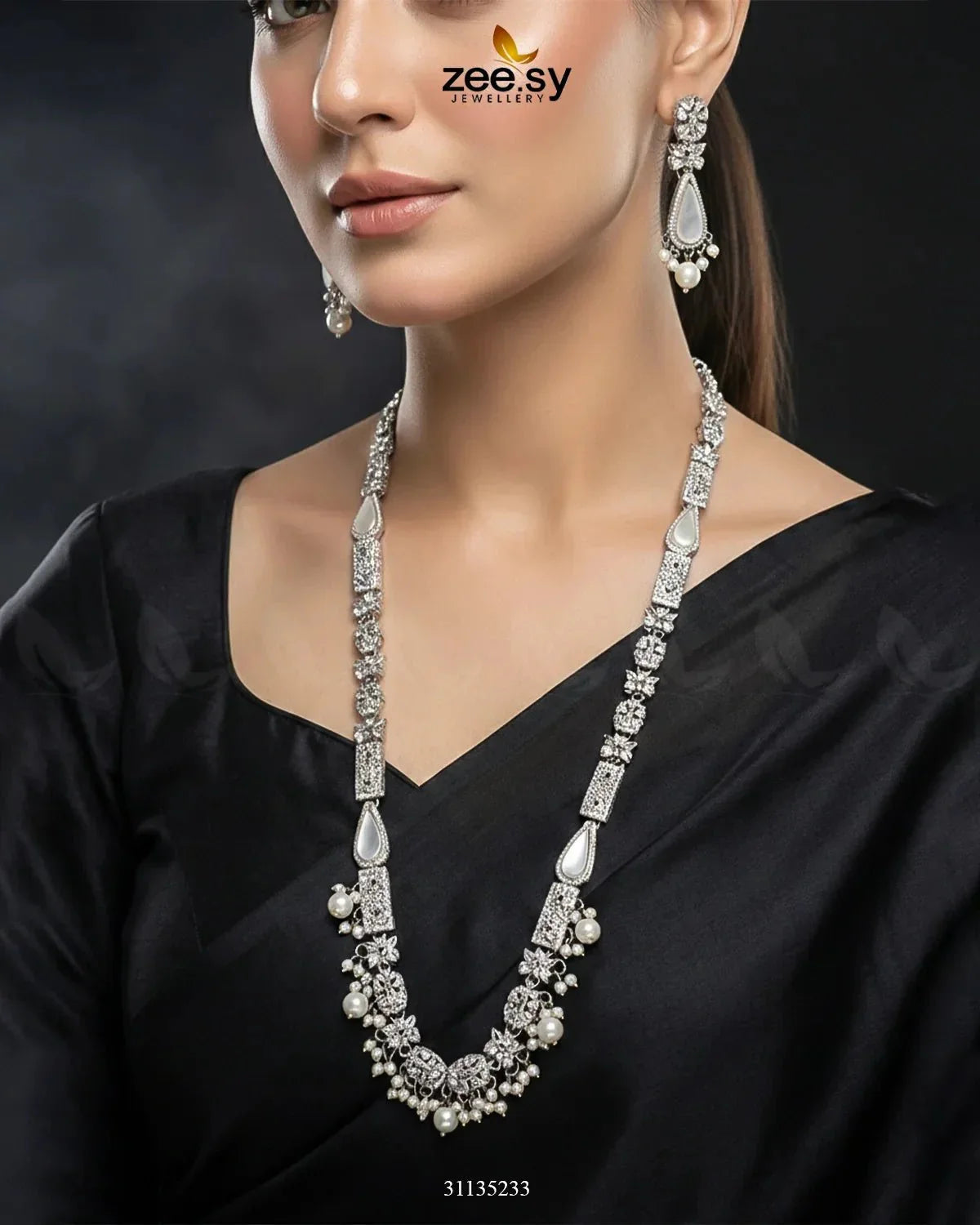Turkish Floral Malla Necklace Set