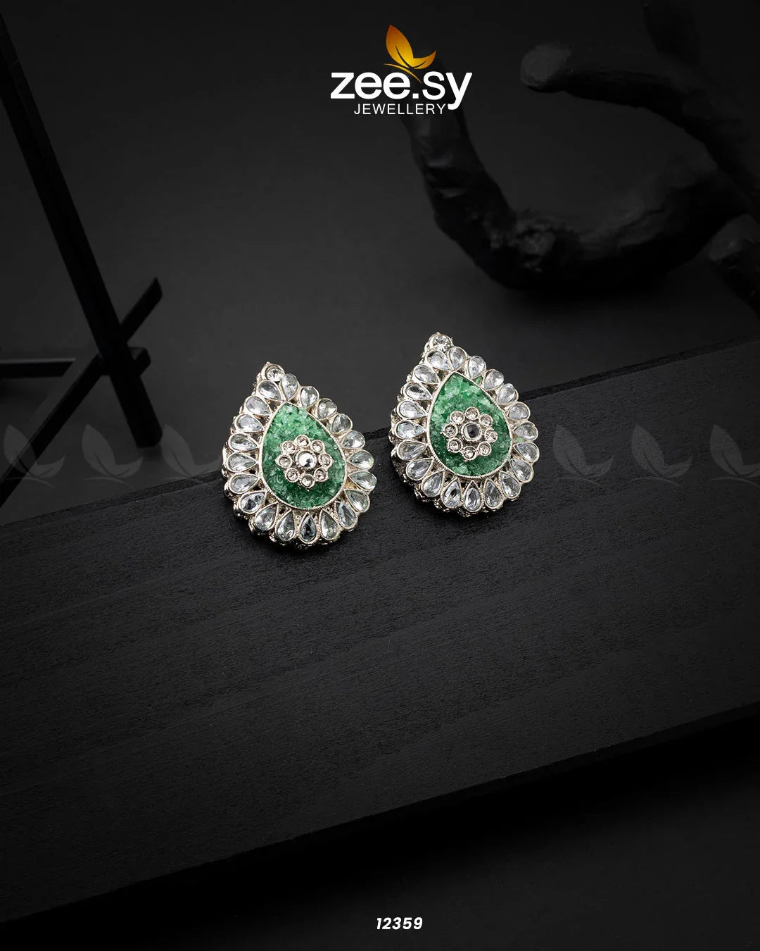 Turkish Earrings Green - Zeesy Jewellery