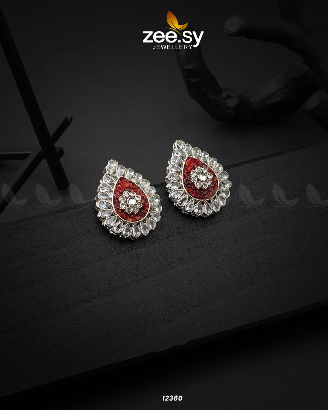 Turkish Earrings Red - Zeesy Jewellery